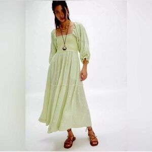 NWT Free People Dahlia Maxi Dress